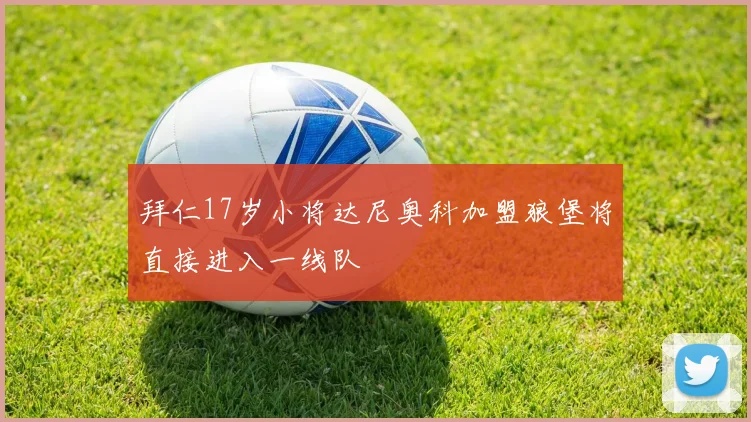 拜仁17岁小将达尼奥科加盟狼堡将直接进入一线队